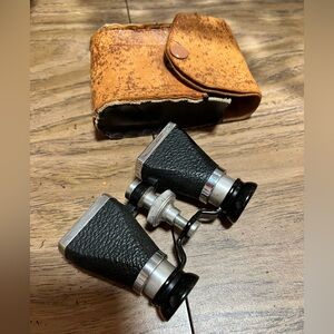 Vintage Ofuna Binoculars 3x10 with Leather Case